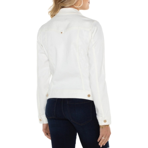 Liverpool Los Angeles Classic Jean Jacket | Porcelain | Size 2XL | NWT - Picture 2 of 10